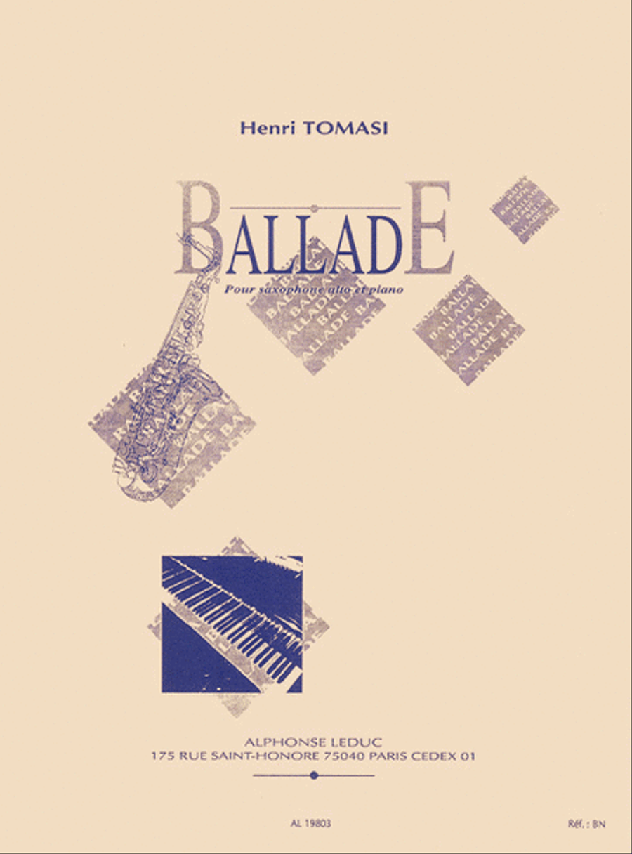 Book cover for Ballade