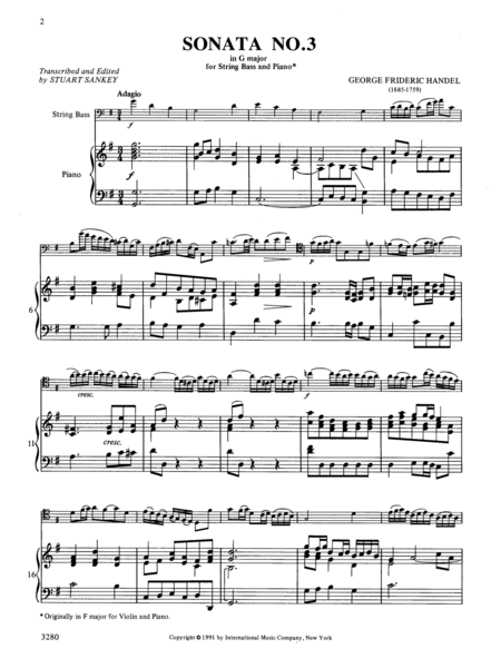 Sonata No. 3 in G major, Op. 1 No. 6