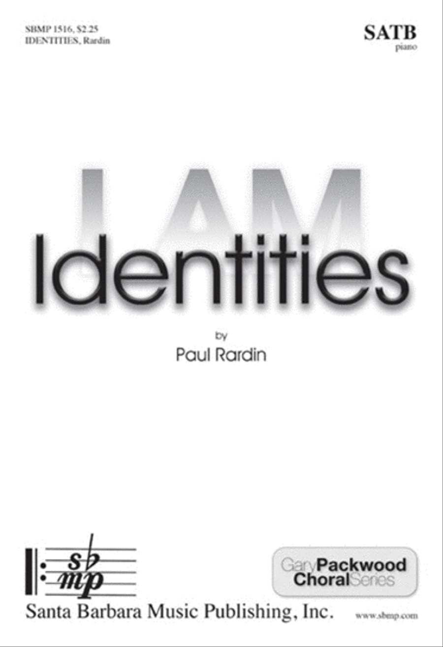 Identities - SATB Octavo 4-Part scores gallery preview page 1