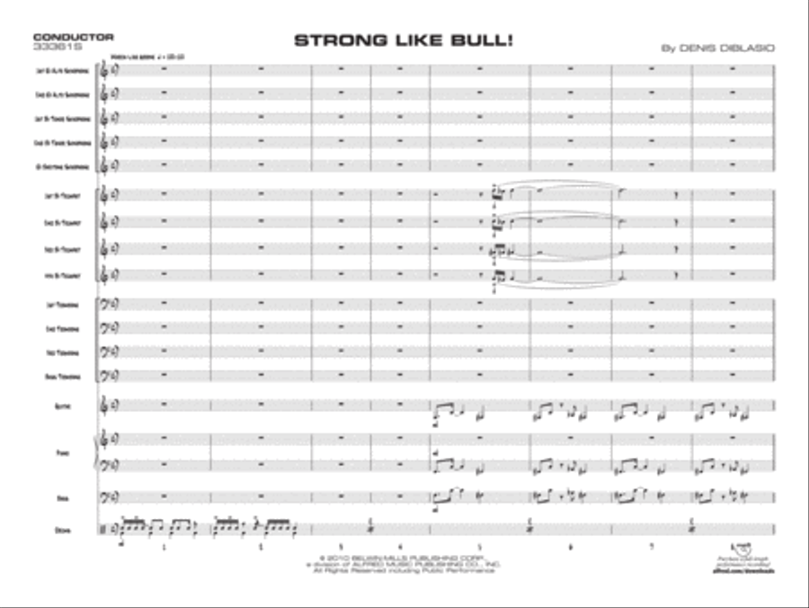 Strong Like Bull! Jazz Ensemble scores gallery preview page 2