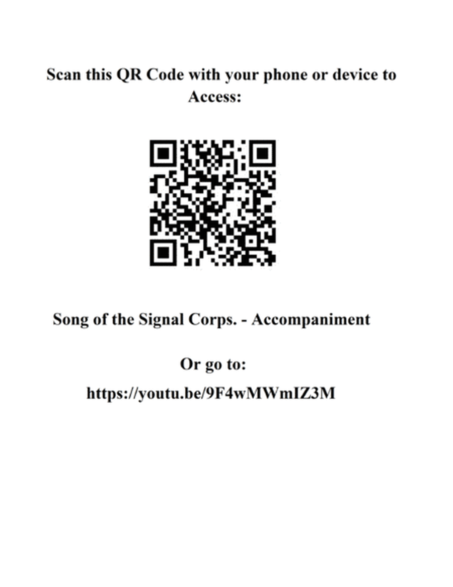 Song of the Signal Corps. image number null