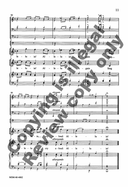 Sing Alleluia (Choral Score)
