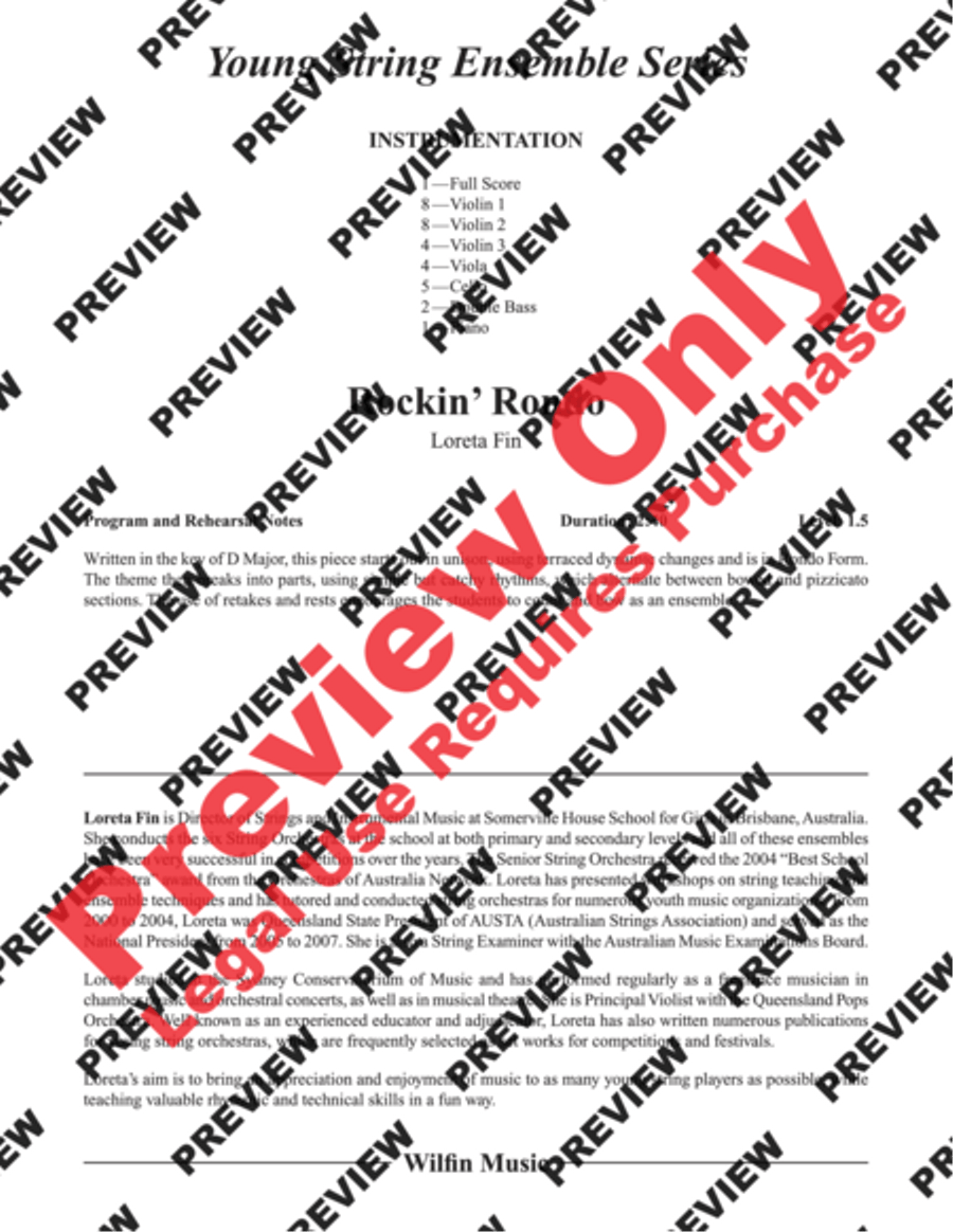 Rockin' Rondo Rockin' Rondo String Orchestra scores gallery preview page 2