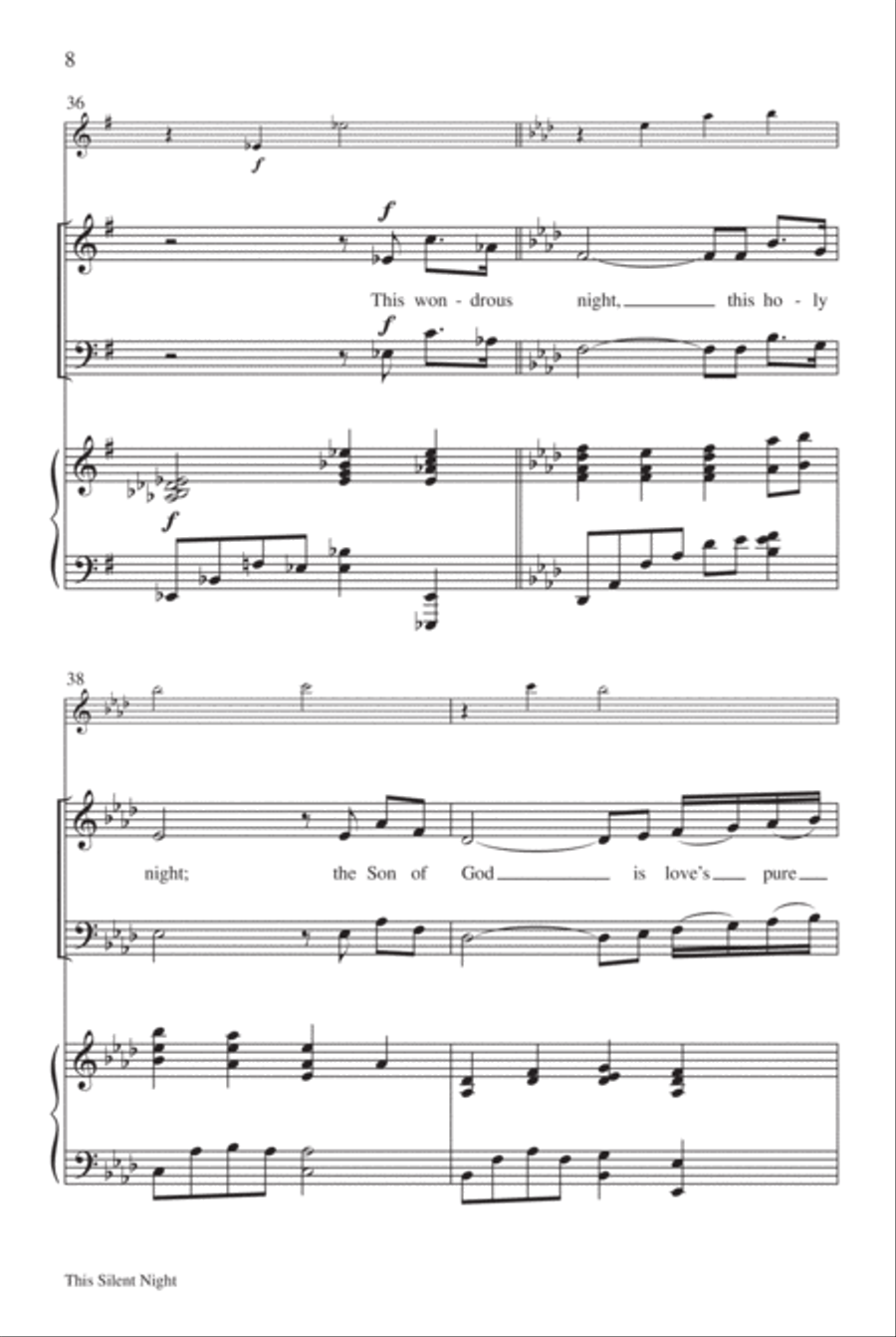 This Silent Night This Silent Night 4-Part scores gallery preview page 9