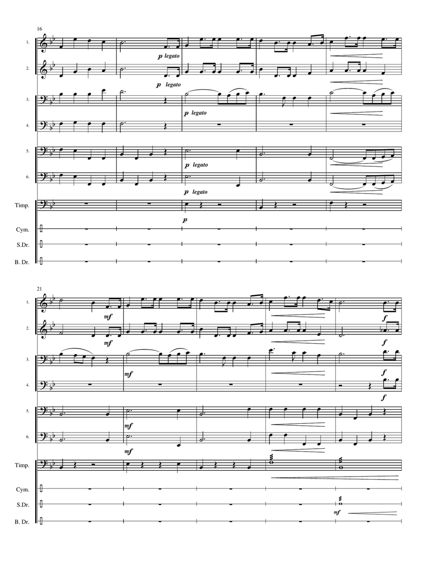 Indonesia National Anthem: Indonesia Raya Large Ensemble scores gallery preview page 6