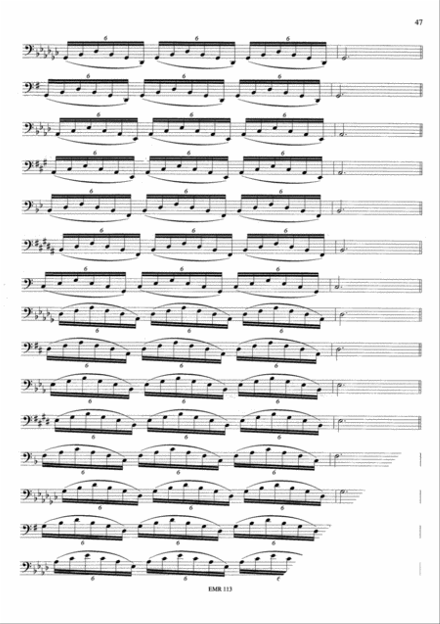 Tagliche Ubungen / Exercices Journaliers / Daily Drills Tuba scores gallery preview page 19
