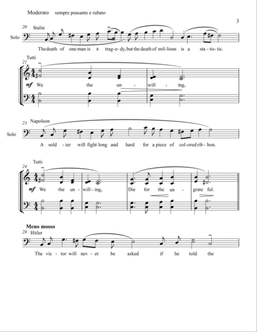 Psalms and Dance at War's End Choir scores gallery preview page 3
