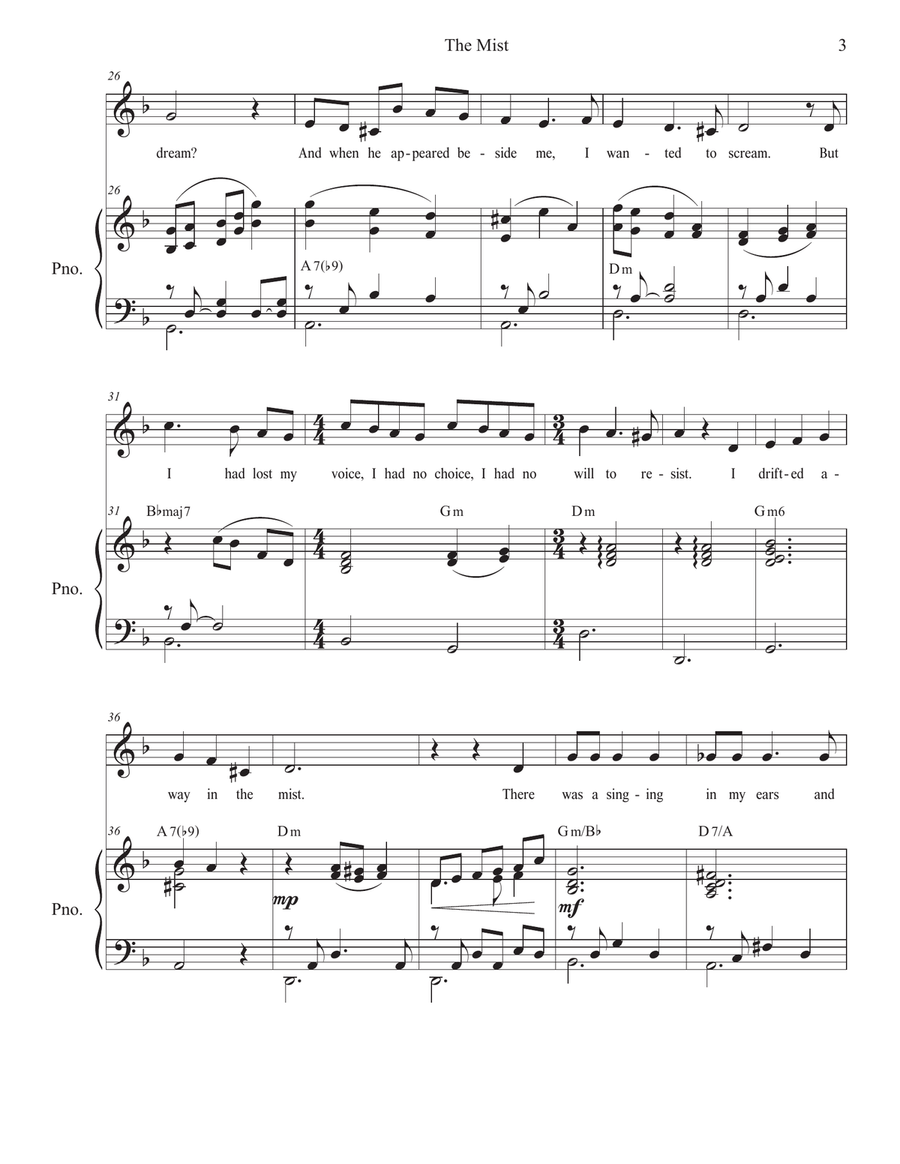 The Mist Unison Choir scores gallery preview page 3
