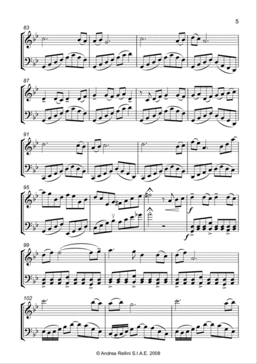 Ondivago ( Duet VIolin & Cello) Ondivago ( Duet VIolin & Cello) String Duet scores gallery preview page 6