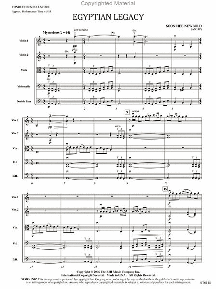 Egyptian Legacy String Orchestra scores gallery preview page 2