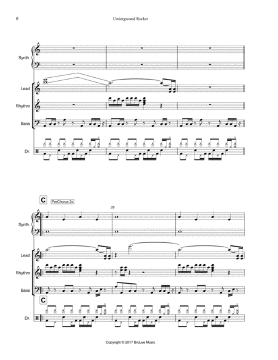 Underground Rocket Small Ensemble scores gallery preview page 6