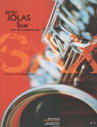 Book cover for Jolas Betsy Scat (georgel) 2 Alto Saxophones Book