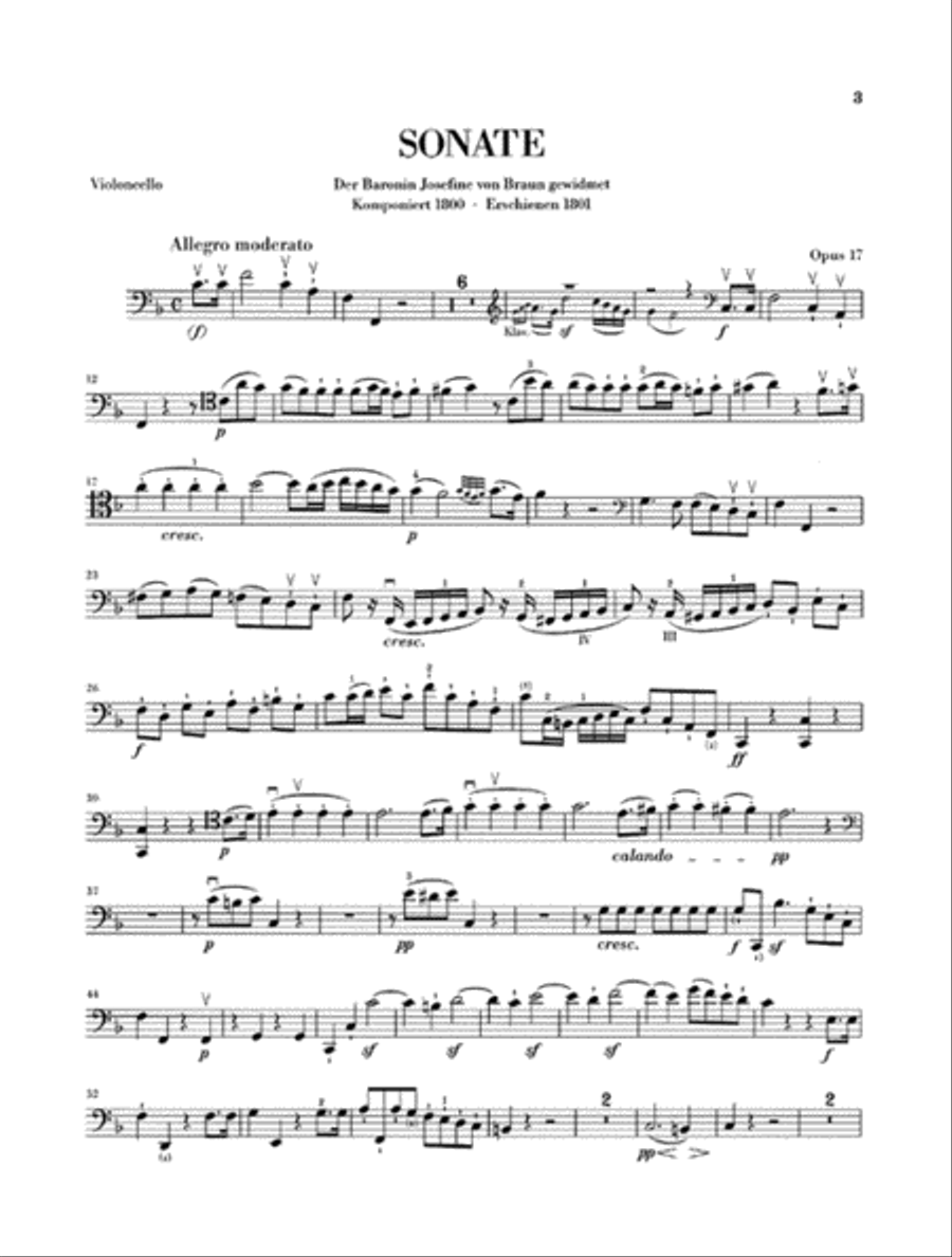 Sonata in F Major for Piano and Horn (or Violoncello) Op. 17 Horn scores gallery preview page 5