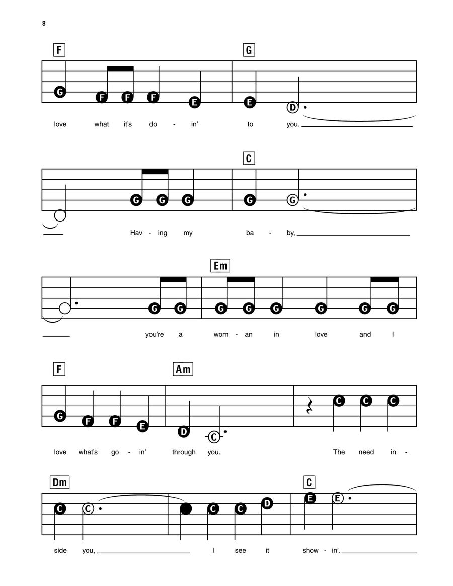 (You're) Having My Baby (You're) Having My Baby Electronic Keyboard scores gallery preview page 3