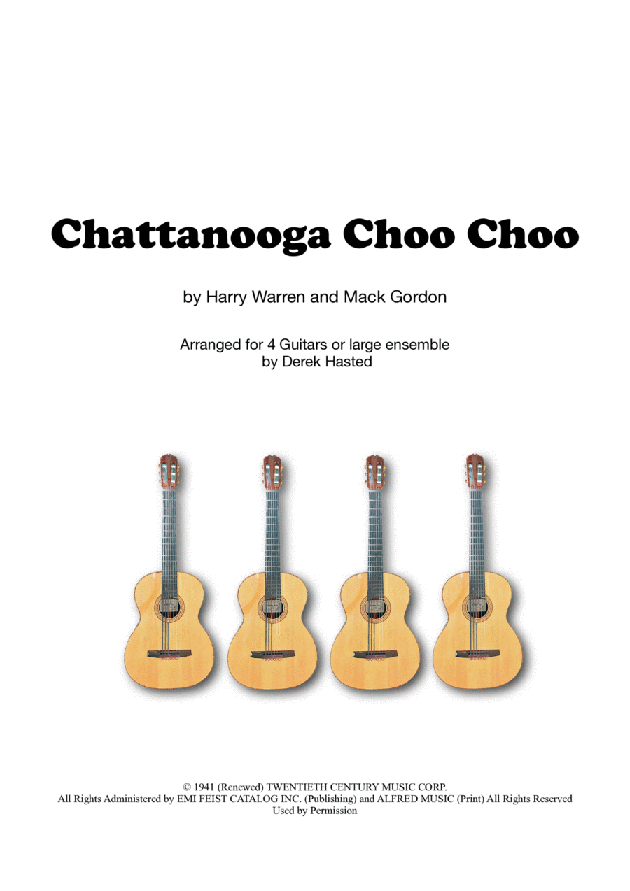 Chattanooga Choo Choo Guitar Ensemble scores gallery preview page 1