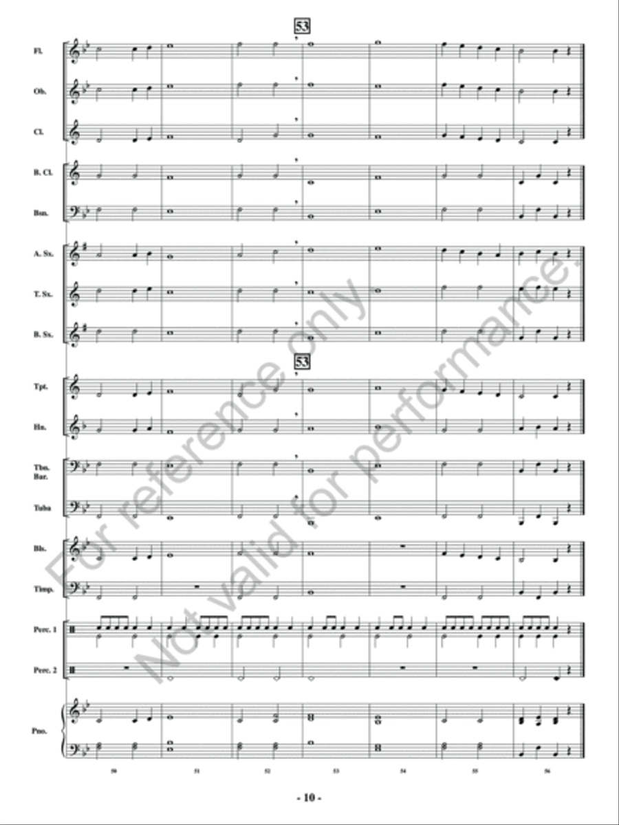 Ascension Of The Emperor Concert Band scores gallery preview page 11