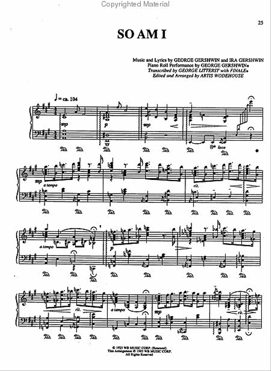 Gershwin Plays Gershwin – Selections from the Piano Rolls 1 Piano, 4-Hands scores gallery preview page 2