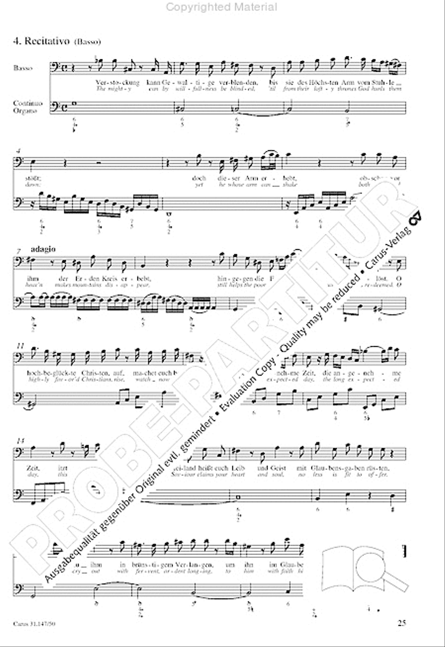 Heart and mouth and thought and action (Herz und Mund und Tat und Leben) (Herz und Mund und Tat und Leben) 4-Part scores gallery preview page 27