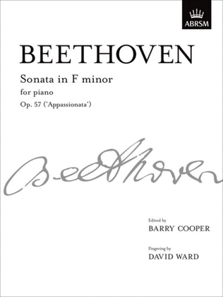 Book cover for Sonata in F minor, Op. 57 ('Appassionata')