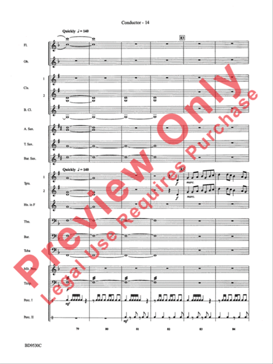 Shaker Variants Concert Band scores gallery preview page 17