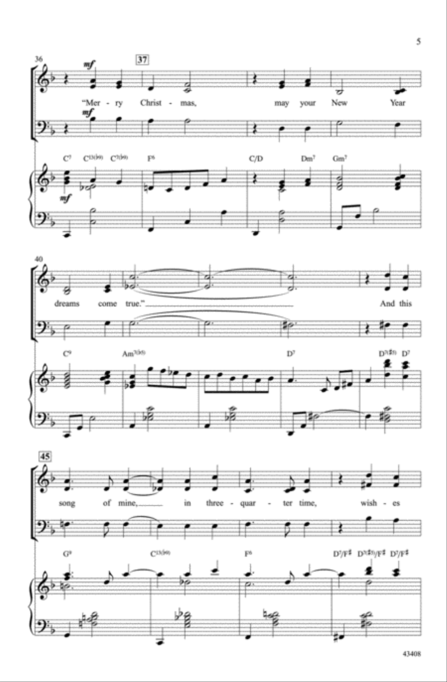 The Christmas Waltz The Christmas Waltz Choir scores gallery preview page 4