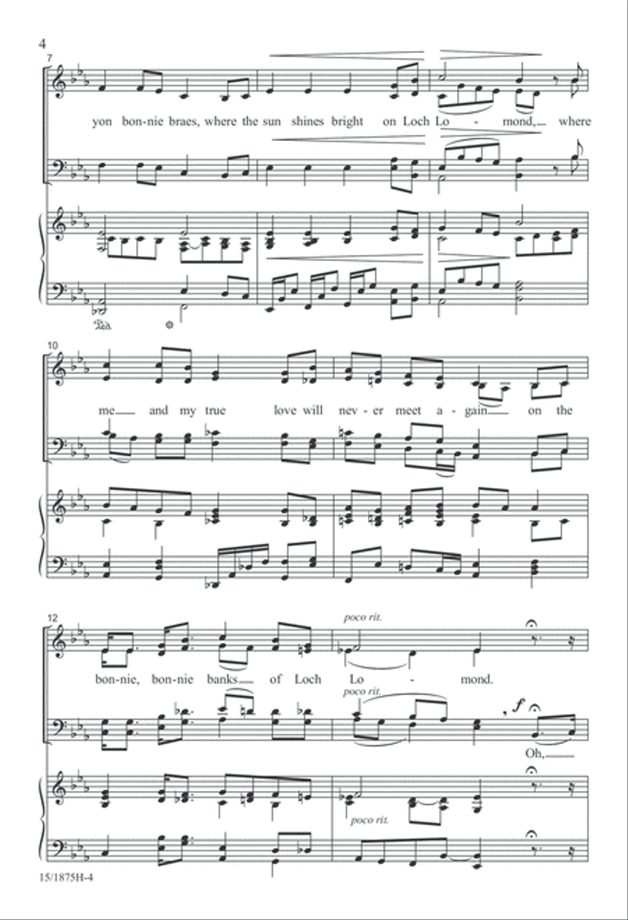 Loch Lomond 4-Part scores gallery preview page 5