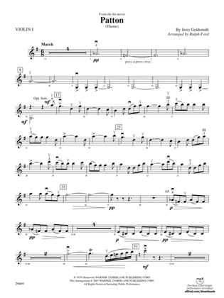 Patton (Theme): 1st Violin