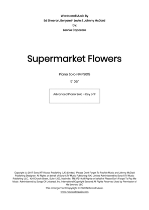 Book cover for Supermarket Flowers