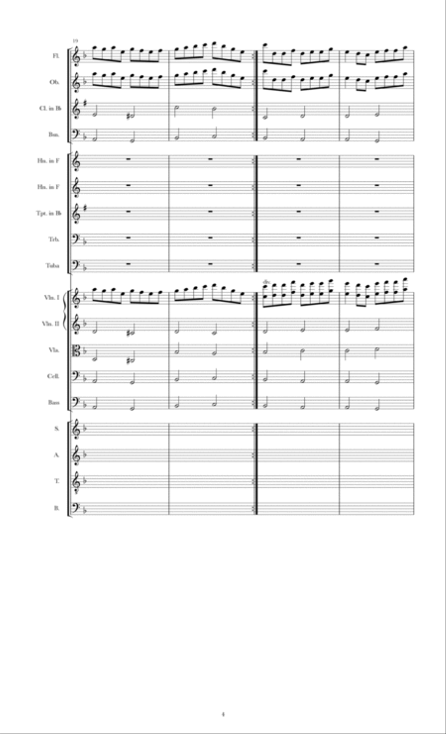 Lay All Your Love On Me Chamber Music scores gallery preview page 4