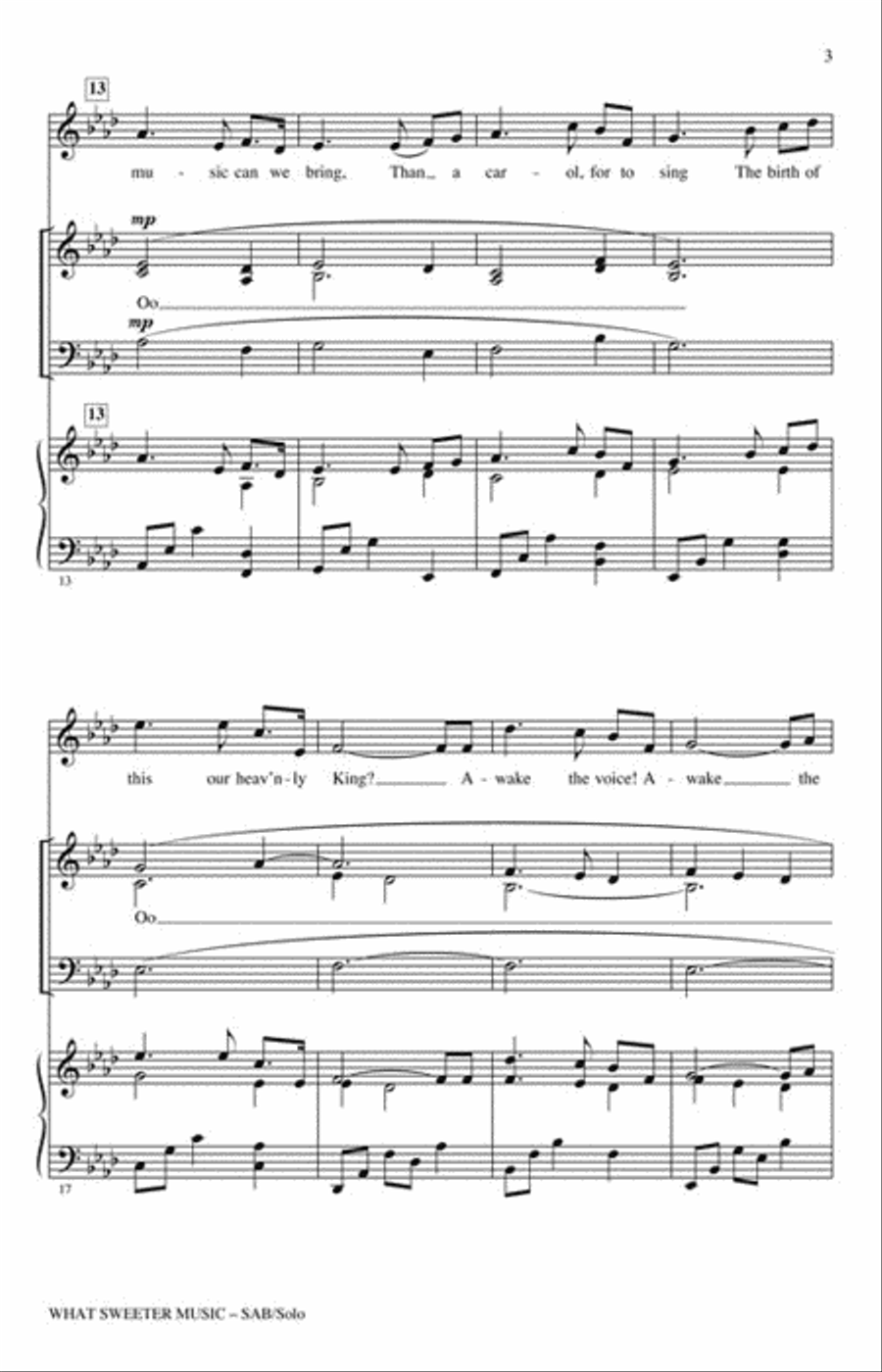 What Sweeter Music 3-Part scores gallery preview page 3