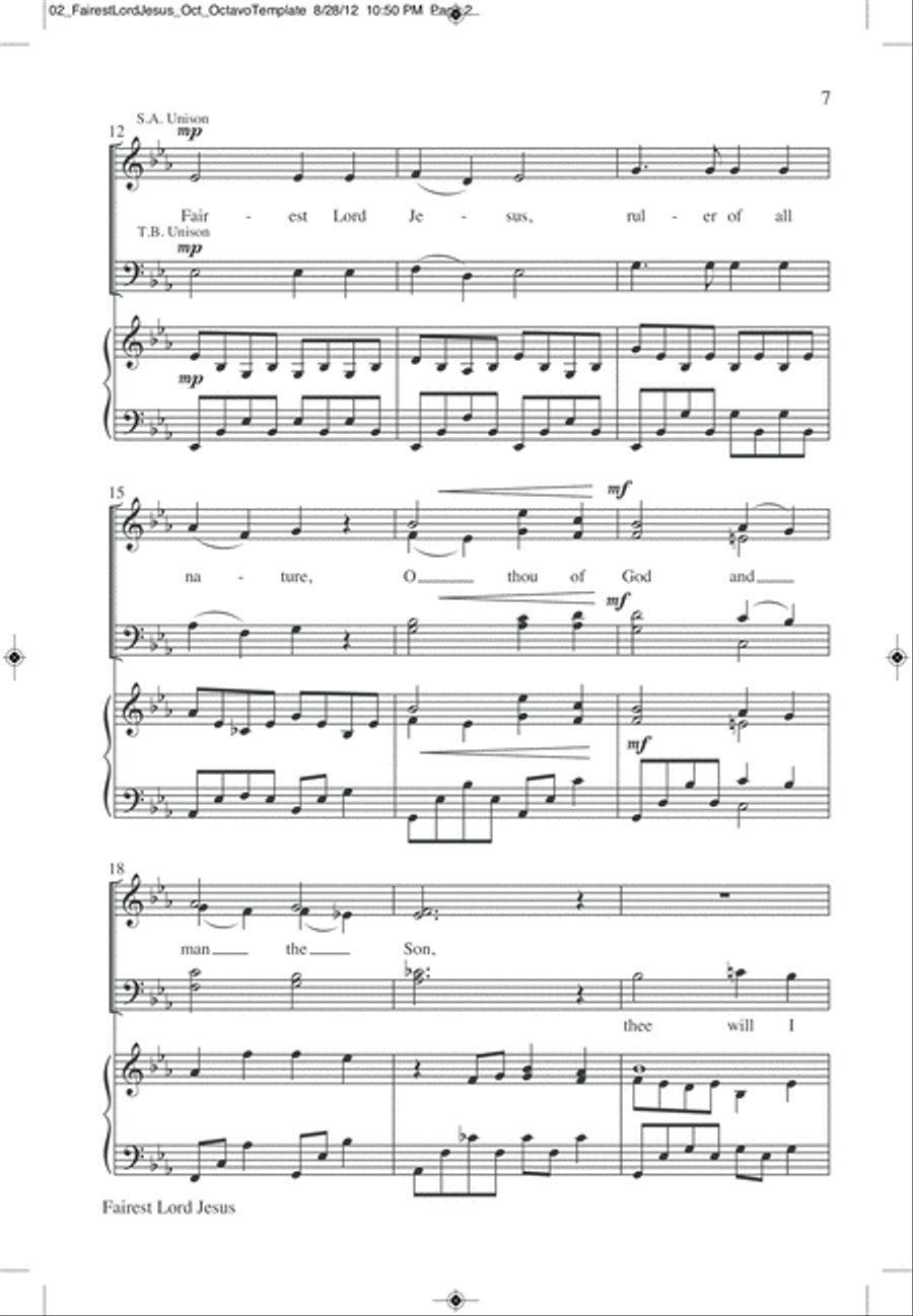 I Am the Lord of the Dance 4-Part scores gallery preview page 11
