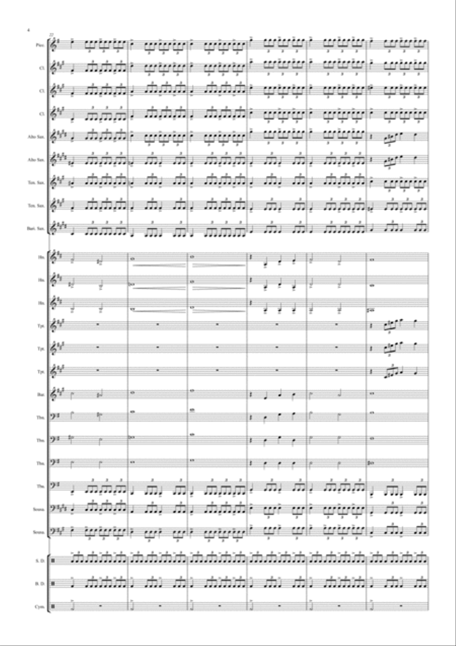 Teenage Mutant Ninja Turtles Marching Band scores gallery preview page 4
