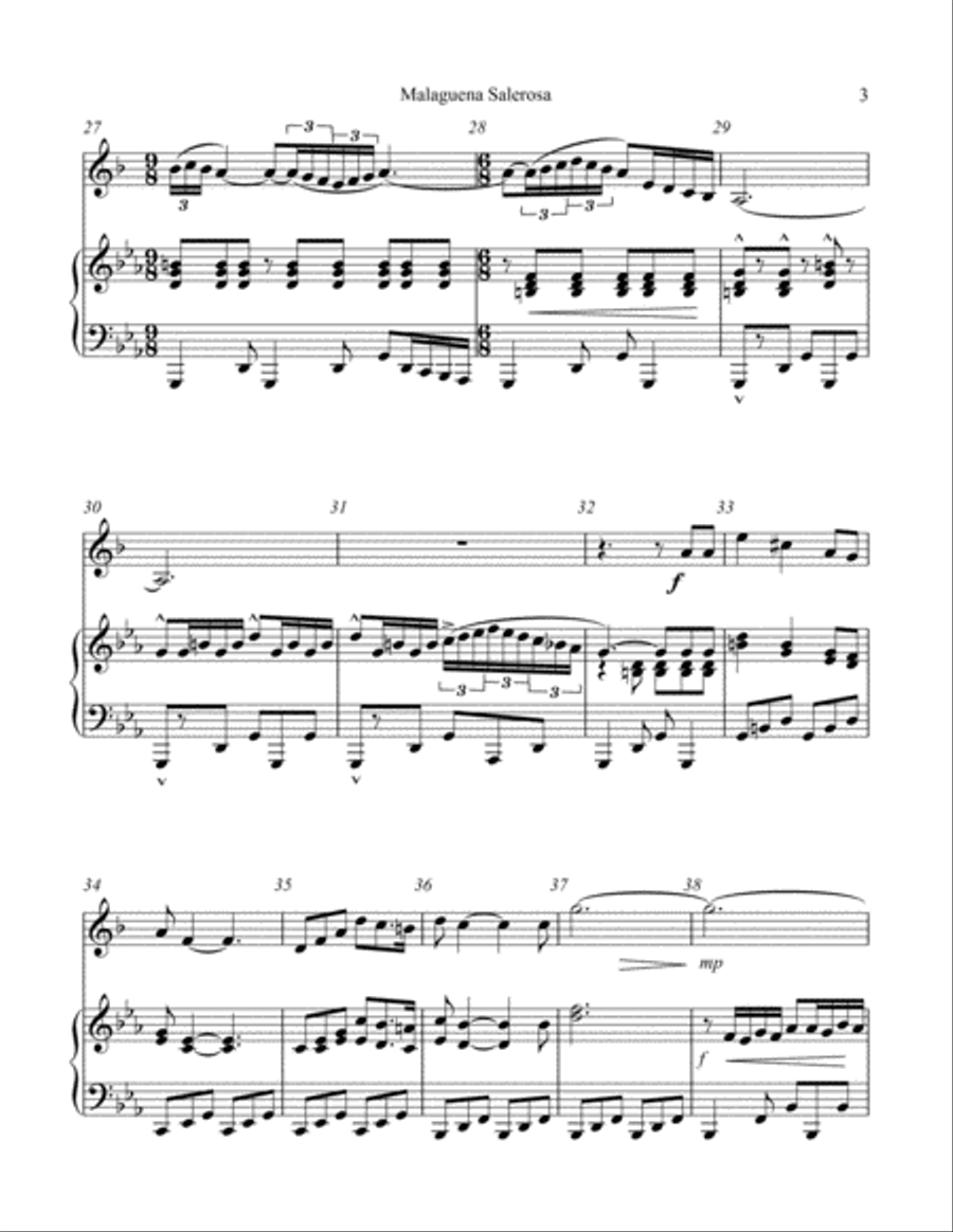 Malagueña Salerosa Malagueña Salerosa Trumpet Solo scores gallery preview page 6