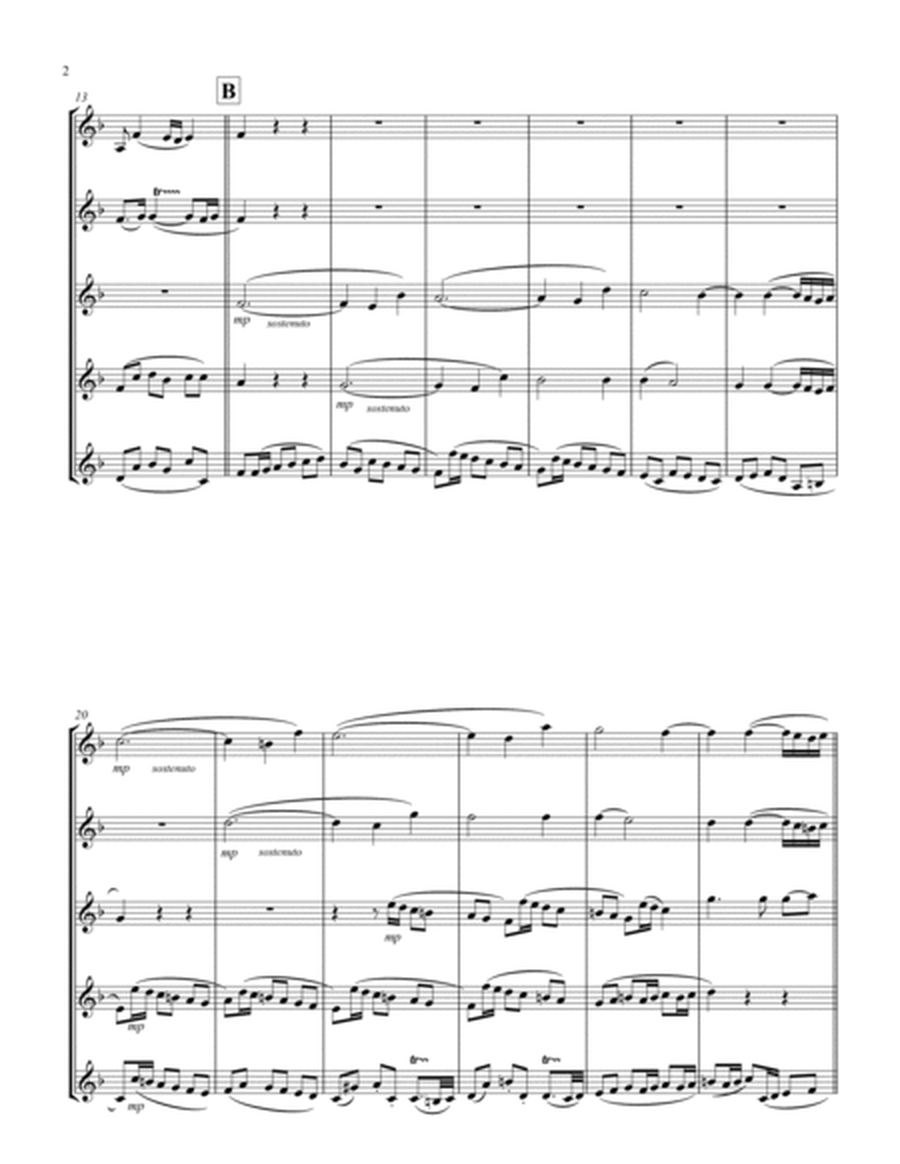 Recordare (from "Requiem") (F) (Violin Quintet)