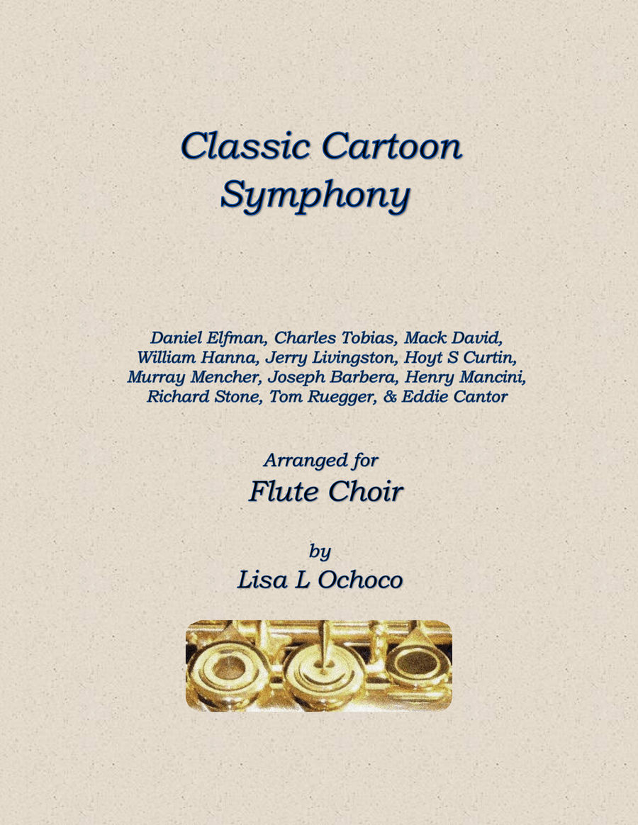 Classic Cartoon Symphony Flute Choir scores gallery preview page 1