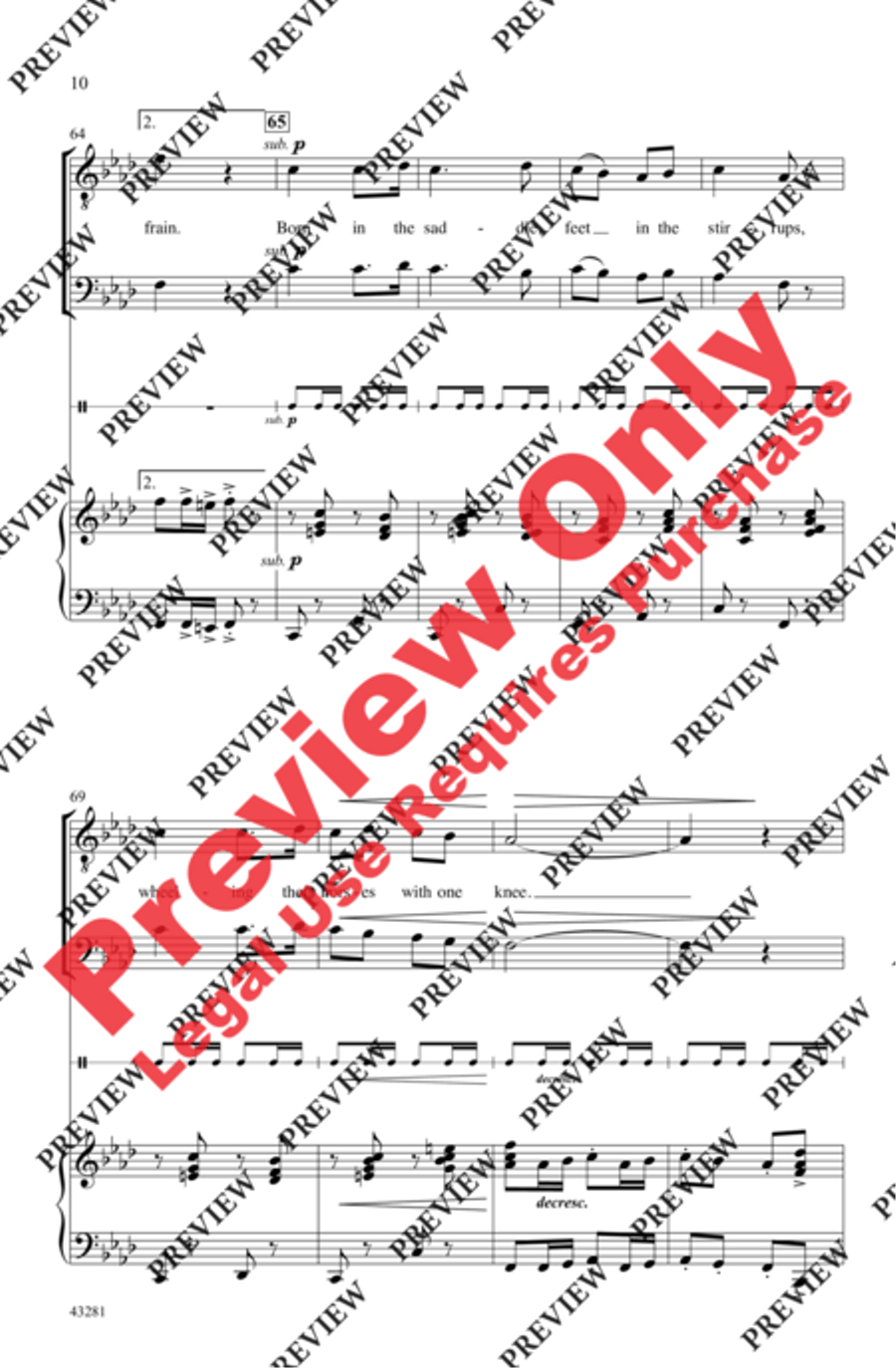 Cossacks of the Steppe Men's Choir scores gallery preview page 10