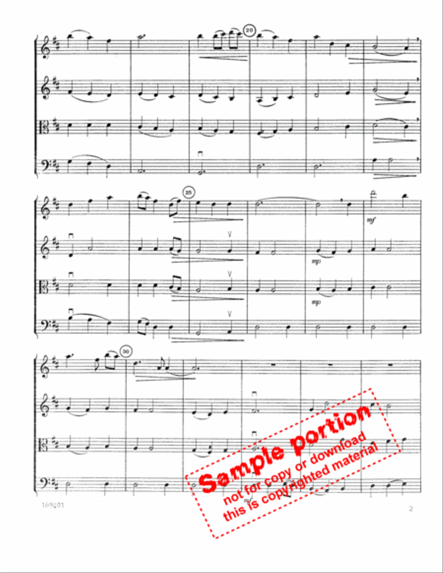 Be Thou My Vision String Quartet scores gallery preview page 3