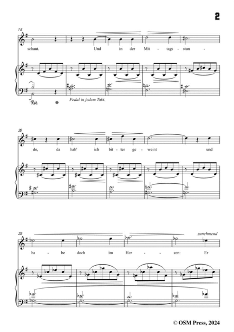 A. Jensen-Ich habe,bevor der Morgen,Op.30 No.2,in G Major Voice scores gallery preview page 3