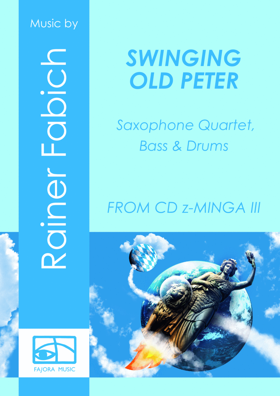 SWINGING OLD PETER for Saxophone Quartet Jazz Ensemble scores gallery preview page 1