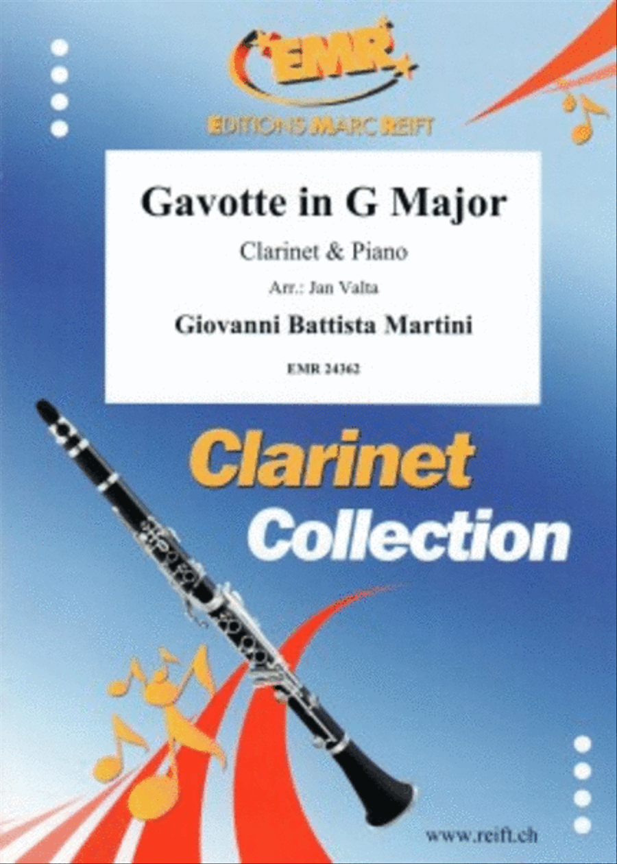 Gavotte in G Major Clarinet Solo scores gallery preview page 1