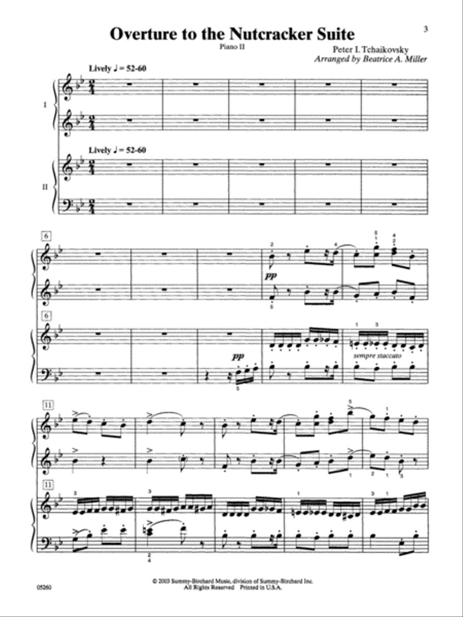 Overture to the Nutcracker Suite Small Ensemble scores gallery preview page 3
