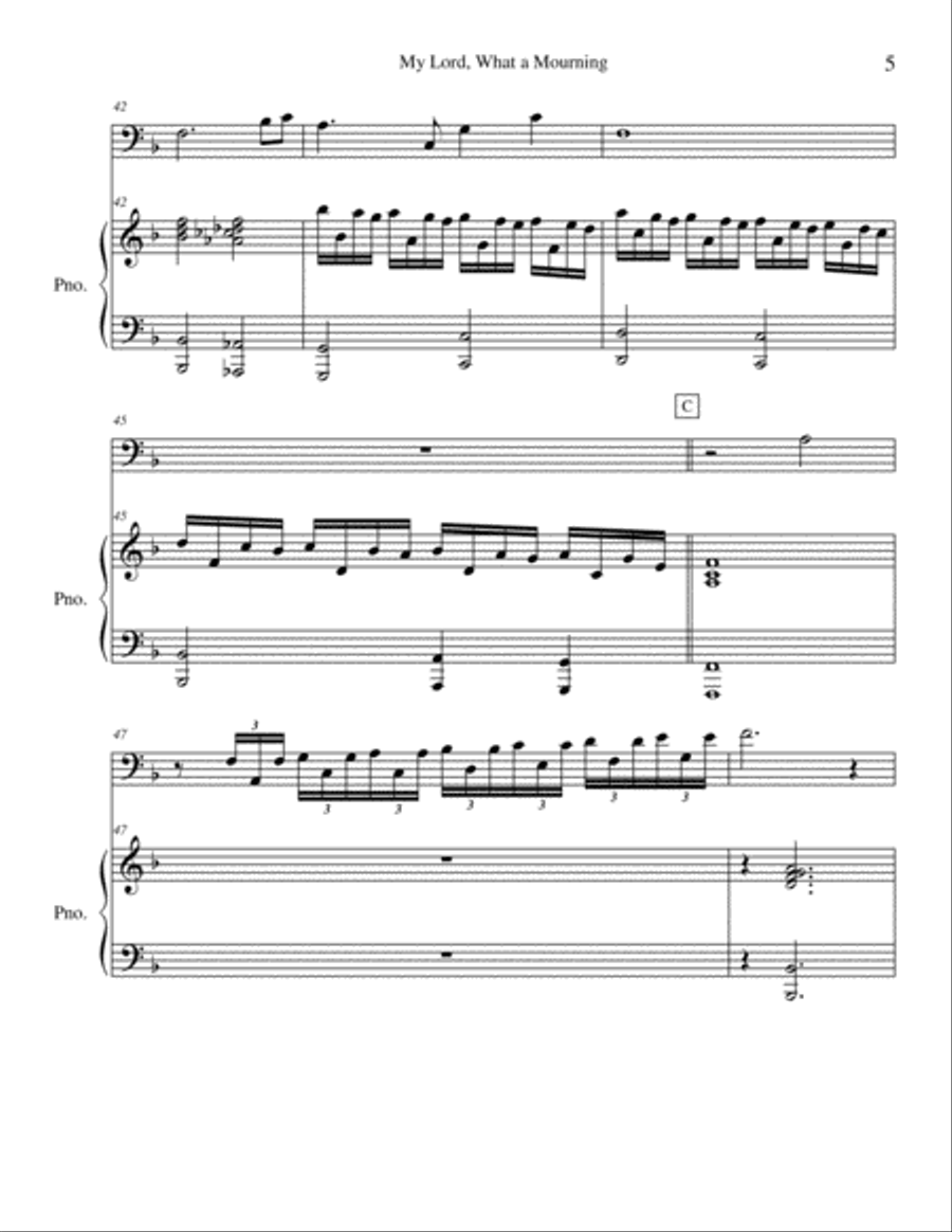 My Lord, What a Mourning My Lord, What a Mourning Bassoon scores gallery preview page 5