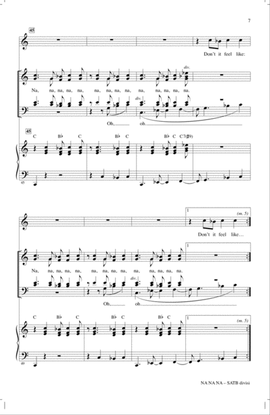 Na Na Na 4-Part scores gallery preview page 6
