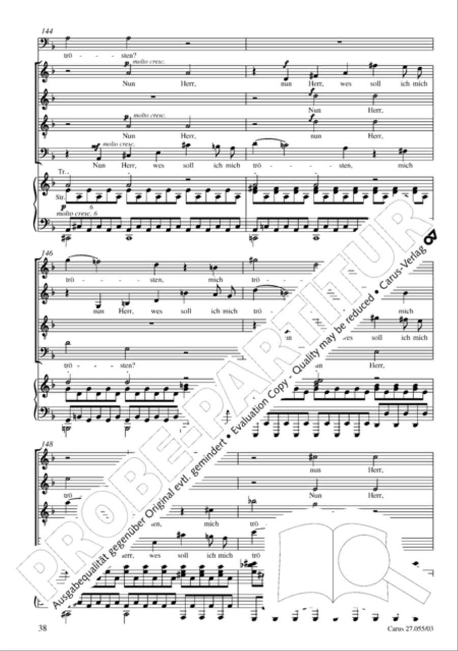 Ein Deutsches Requiem (German Requiem) 4-Part scores gallery preview page 41