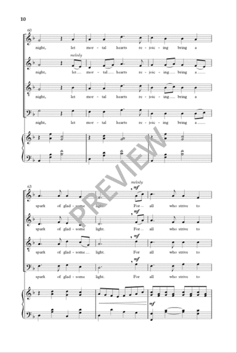 Midwinter Song 4-Part scores gallery preview page 11