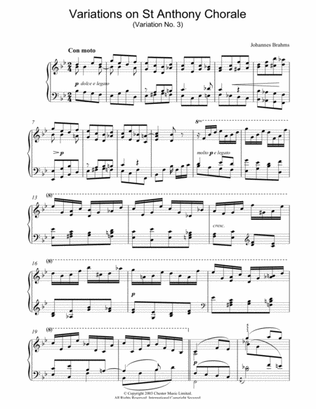 Variations on St Anthony Chorale (Variation No. 3)