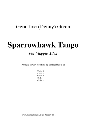 Book cover for Sparrowhawk Tango. For Strings (School Arrangement)