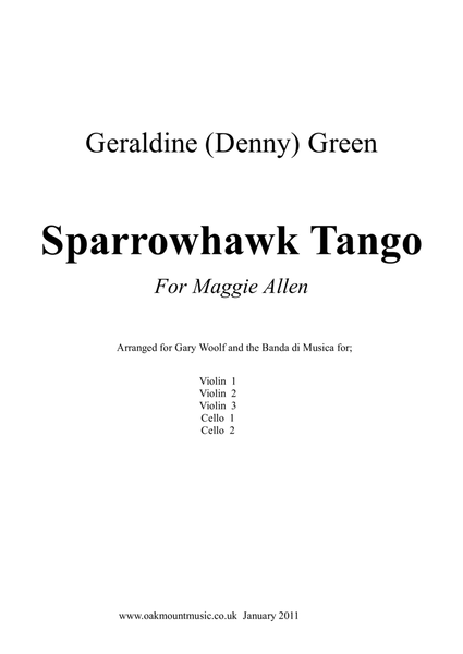 Sparrowhawk Tango. For Strings (School Arrangement) image number null