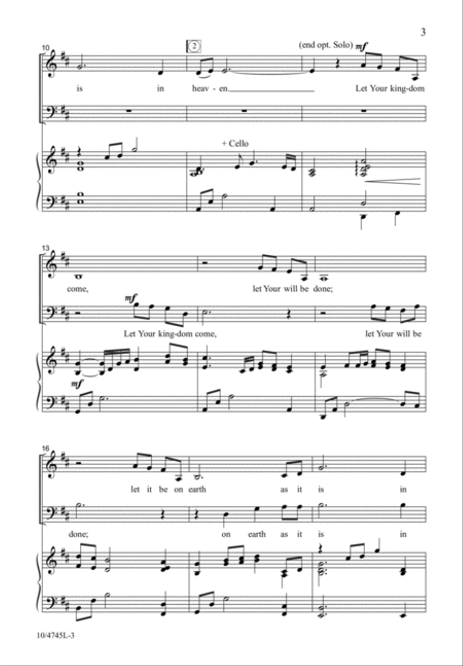 Let Your Will Be Done 4-Part scores gallery preview page 3