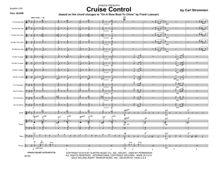 Cruise Control - Full Score